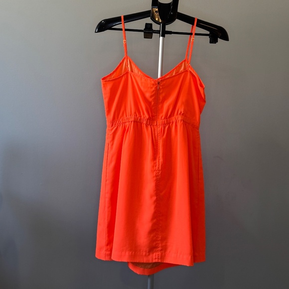 J.Crew Bright Coral Spaghetti Strap Sundress – Size 8 - Picture 2 of 3